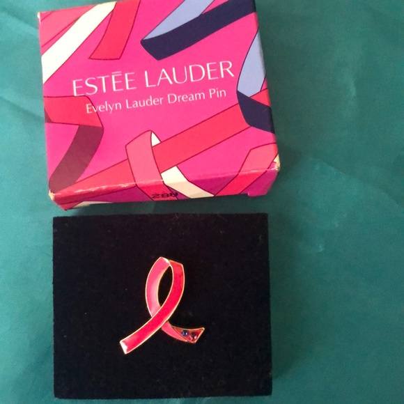 2 for 15 bundle JEWELRY SALE  🎉 Breast cancer month💕💕💕NIB Estée Lauder pin - Picture 1 of 2